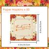 Thanksgiving Disposable Napkins SERVE 50 for Thanksgiving Dinner Fall Party view 2