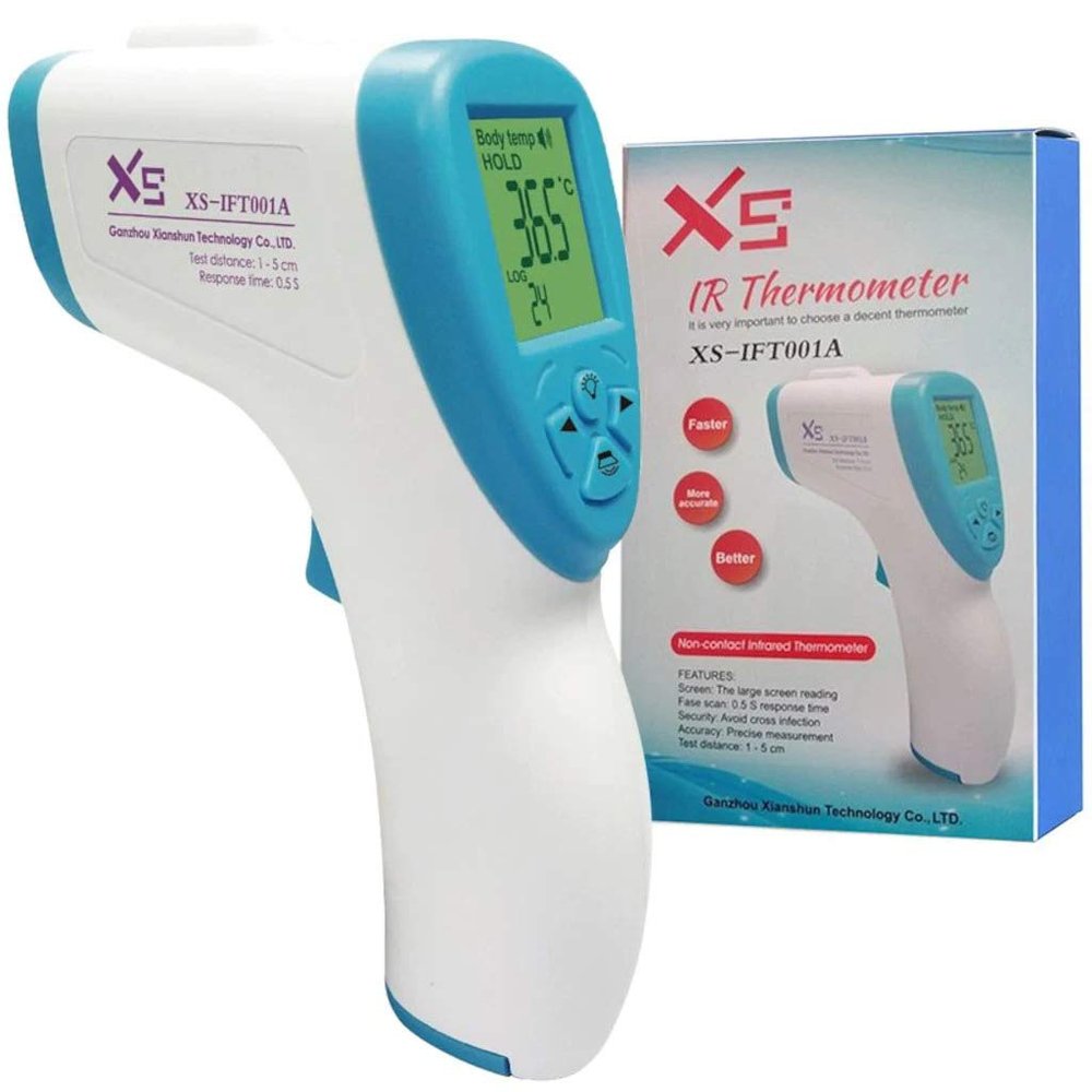 Fever Thermometer Contactless Digital Children's Forehead Thermometer Infrared with Instant Measurement Fever Alarm Thermometer Professional Body Suitable for Babies Adults