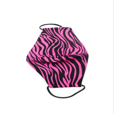 OgLuxe Womens 100% Cotton Washable Outdoor Face Protector Mouth Cover Floral with Ear Loops (PinkZZebra)