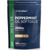 Peppermint Oil Capsules 200mg | Naturally Sourced | 365 Softgel Capsules | Peppermint Essential Oil | by Horbaach view 1