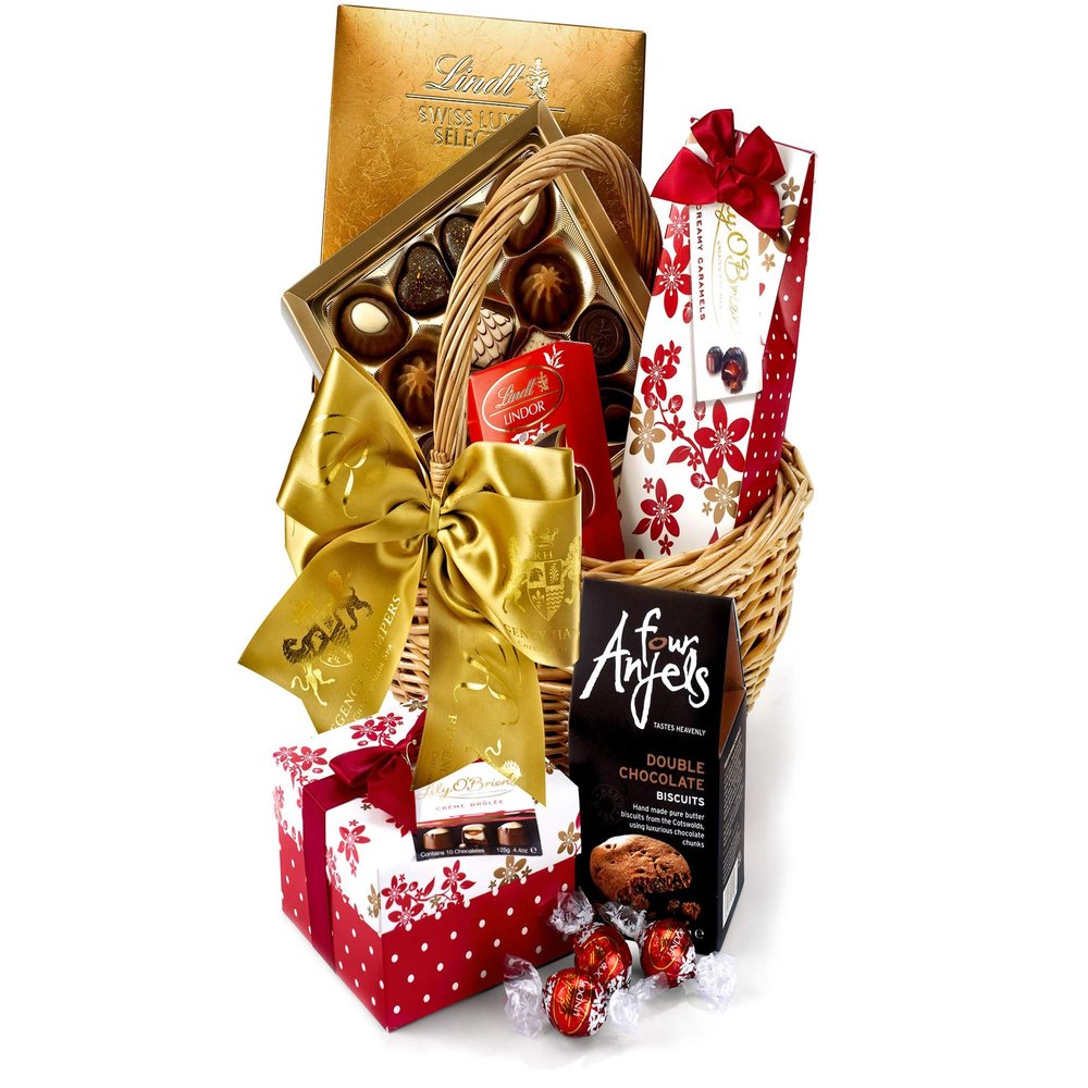 Artisanal Chocolate Gift Set - Chocolate Hamper with Luxury Confections, Double Choc Biscuits, Swiss Praline Selection - Sweet Gifts for Mum, Wife, Girlfriend or Sister from Regency Hampers