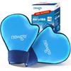 NEWGO Hand Ice Pack Glove, 2Pack Hot Cold Therapy Full Coverage Ice Cryotherapy Gloves, Soft Gel Cold Gloves for Arthritis, Carpal Tunnel, Chemotherapy, Swelling -Blue view 1