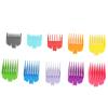 Dioche 10pcs Hair Clipper Guide Combs, Colorful Limit Comb Set for Electric Hair Trimmer Shaver, Hair Clipper Spare Parts Hairstyling Accessory view 1