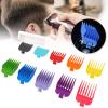 Dioche 10pcs Hair Clipper Guide Combs, Colorful Limit Comb Set for Electric Hair Trimmer Shaver, Hair Clipper Spare Parts Hairstyling Accessory view 4