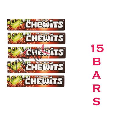 CHEWITS COLA Flavour Chewy Sweets 30 g (15)