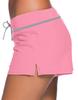 ChinFun Women's Board Shorts Swimswear Bottoms Tankini Swim Bathing Briefs Swimsuit Boardshorts Beach Trunks with Liner, Original-pink & Light Grey, Large view 2