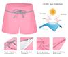 ChinFun Women's Board Shorts Swimswear Bottoms Tankini Swim Bathing Briefs Swimsuit Boardshorts Beach Trunks with Liner, Original-pink & Light Grey, Large view 4
