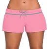 ChinFun Women's Board Shorts Swimswear Bottoms Tankini Swim Bathing Briefs Swimsuit Boardshorts Beach Trunks with Liner, Original-pink & Light Grey, Small view 1