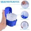 KISEER Denture Bath Case Cup Box Holder Storage Soak Container with Strainer Basket for Travel Cleaning (Light Blue) view 3