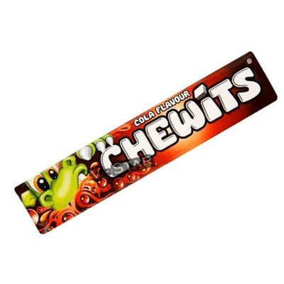 CHEWITS FRUITY FLAVOURED SWEETS CANDY BARS (COLLA - 30g, x 30 Packs)