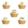 24 Precut 40mm Round Reggae Music Rastafarian Rasta Edible Wafer Paper Cake Toppers L view 1