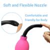 TopQuaFocus 10oz Silicone Enema Bulb Kit for Men Women Colon Cleaning Comfortable Coffee Enemas Shower Head 4.8' Tips(red) view 4