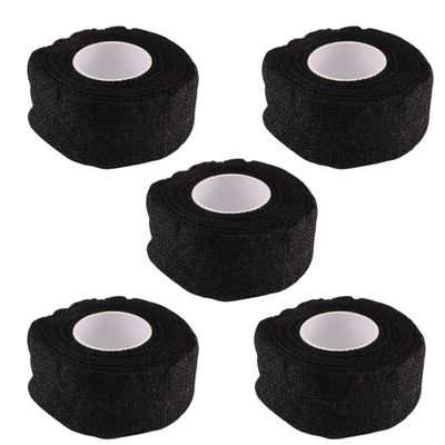 5pcs White Athletic Tape Sports Wrap Absorbent Cotton Camo Tape Self Adhesive Sports Tape White Tape Gauze Kit