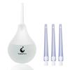 TopQuaFocus 8oz Enema Bulb Kit Anal Cleaner Enema for Men & Women with 4 Nozzles Anal Douche Colon Cleaning (Transparent) view 1