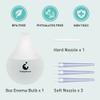 TopQuaFocus 8oz Enema Bulb Kit Anal Cleaner Enema for Men & Women with 4 Nozzles Anal Douche Colon Cleaning (Transparent) view 3