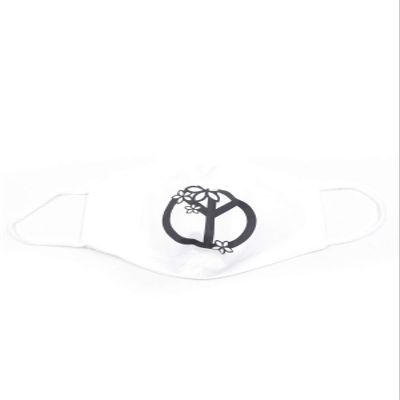 OgLuxe Womens 100% Cotton Washable Outdoor Face Protector Mouth Cover Floral with Ear Loops (TwoLayer Peace)
