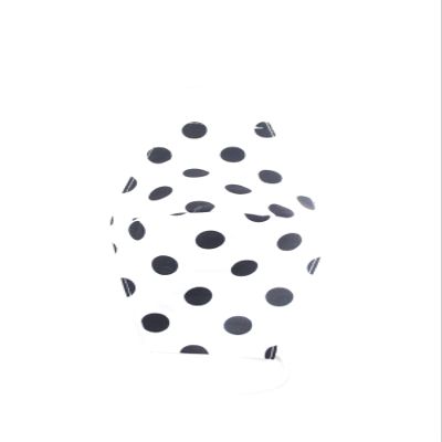 OgLuxe Womens 100% Cotton Washable Outdoor Face Protector Mouth Cover Floral with Ear Loops (TwoLayer WhitePolka)