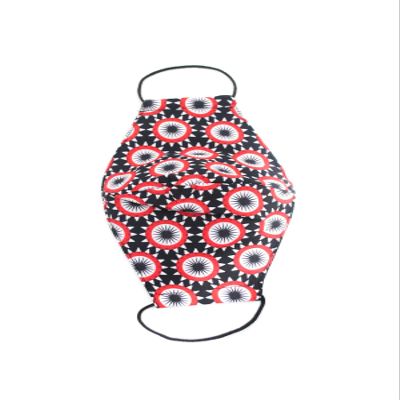 OgLuxe Womens 100% Cotton Washable Outdoor Face Protector Mouth Cover Floral with Ear Loops (TwoLayer RedCircle)