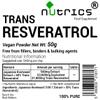 Nutrics 50% Trans RESVERATROL Polygonum Cuspidatum 50g - Pure Powder Supplements No Additives view 2