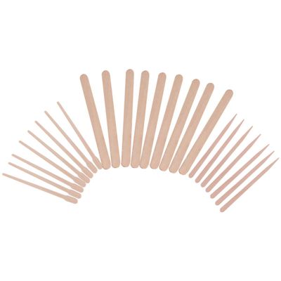 600pcs Hair Removal Kit Ice Cream Sticks Waxing Spatulas Nail Scraper Wax Sticks for Hair Removal Large Wood Makeup Spatula Wax Applying Sticks Bulk Lollipops Small Hard Wax Wooden