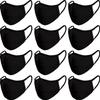 12 Pack Reusable Cotton FabricFashion Protective, Unisex Black Dust Cotton, Washable view 1