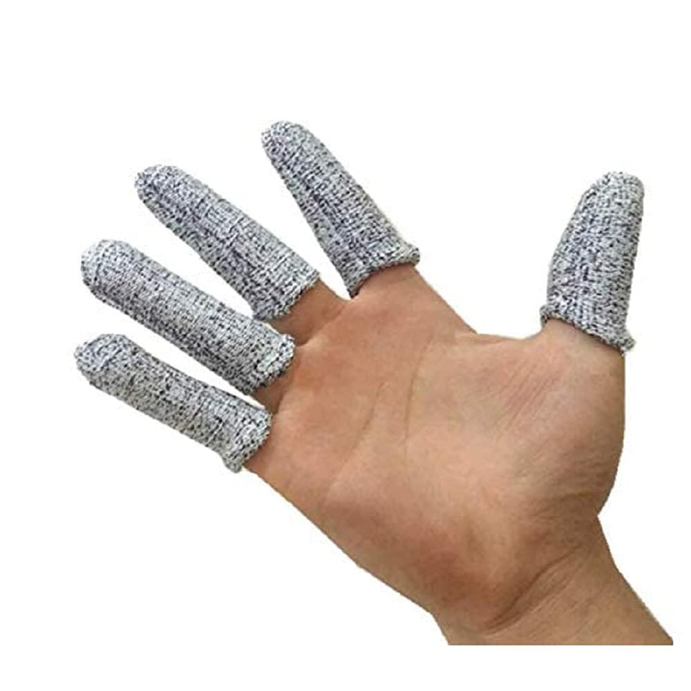10 Pcs Universal Size Adults Cut Resistant Finger Sleeves Thumb Guard Protecter Finger Cots Wood Carve Hobby Sculpture Engrave Graver Cutter Necessory