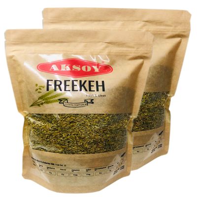 Aksoy Wholefoods Whole Grain Freekeh 2.5KG | Nutritious and Natural Grain Option with High Fiber Content, Perfect for Soups, Pilafs, and Salads  A Delicious and Wholesome Choice