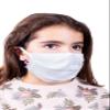 Face Protection Washable Fabric 100% Cotton Popeline 2 Layers, with Nasal Bar, Made in France AFNOR Standards Size (S) Child 8 x 17 cm Pack of 2 (Off-White) with Reusable Bag view 2