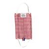 Washable Fabric Protective Mask, Category 1 UNS1, with Nasal Clip, Made in France, Red Stripes AFNOR, Pack of 2 (Adult Size 10 x 19 cm) view 3