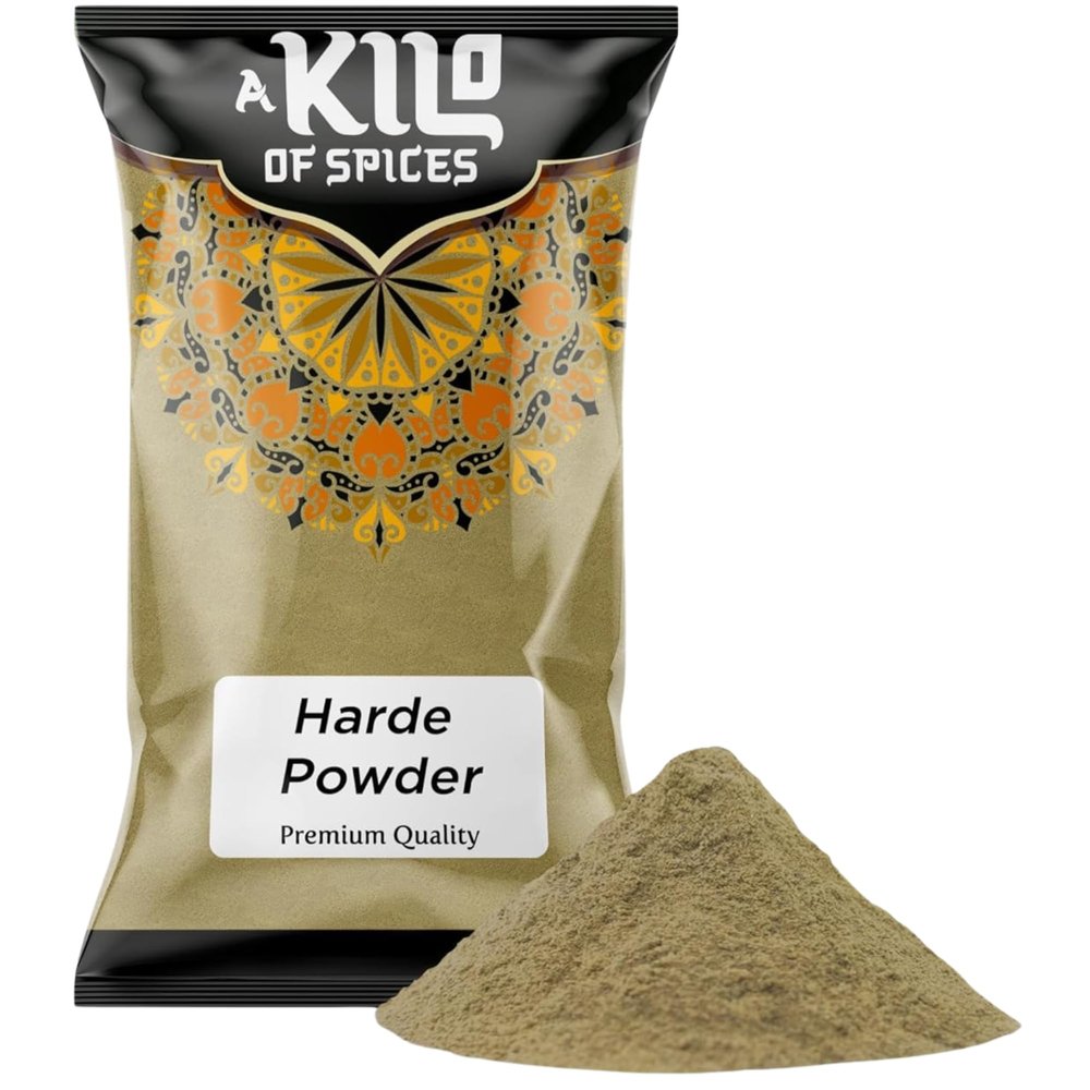 A Kilo of Spices | Haritaki Powder (Terminalia Chebula) 1Kg | Natural Harde Powder for Cleansing, Improved Digestion, and Holistic Wellness | Premium Quality Herbal Superfood for Healthy Living