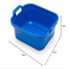 10L Plastic Large Washing Up Bowl Kitchen Basin Sink with Handles (Cobalt Blue) view 2