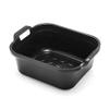 10L Plastic Large Washing Up Bowl Kitchen Basin Sink with Handles (Black) view 1