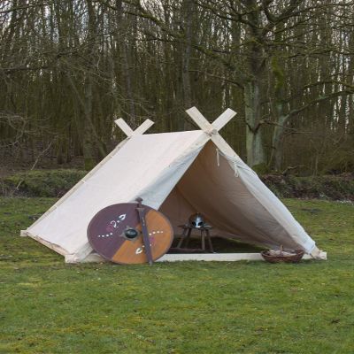 Battle-Merchant Viking Tent, 3 x 2.7 x 2 m, Natural, without Tent Poles