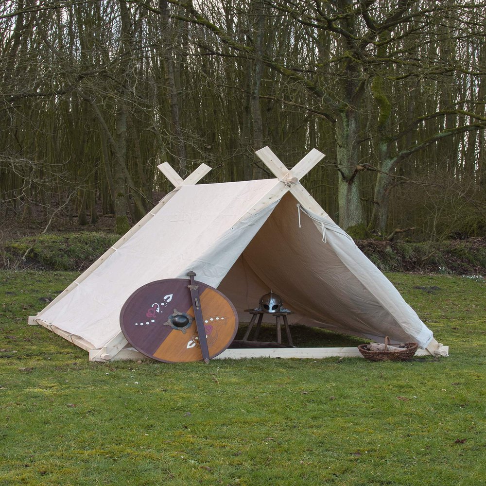 Battle-Merchant Viking Tent, 3 x 2.7 x 2 m, Natural, without Tent Poles