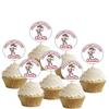 AK Giftshop Personalised Boy Pirate Birthday Food & Cupcake Toppers Picks Flags Party Decorations - (pack of 14) view 2