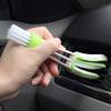 1 Multi-Function Keyboard Cleaner Microfiber Car Exhaust Brush Dust Removal Blinds Cleaning Brush Double-Headed Mini Dust Collector view 2