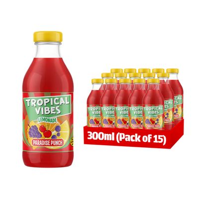 Tropical Vibes Lemonade Paradise Punch Drink, Exotic Flavours, Refreshing Summer Drink, Pack of 15