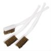 1 Piece Plastic & Brass House Kitchen Cleaning Brush with Handle 17 cm Brush Mini Shoe Line Bristle White Cleaning view 1