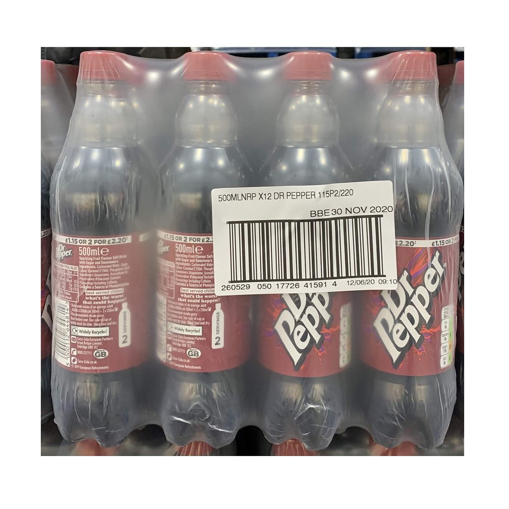 Dr Pepper 500ml PM (12 Count)