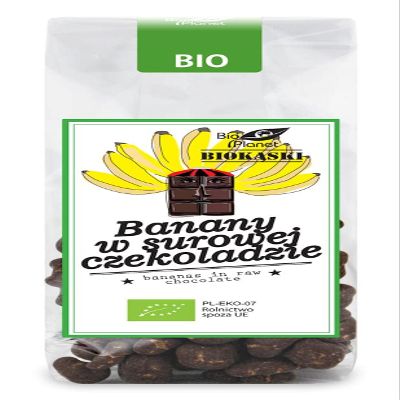 Bananas in RAW Chocolate BIO 100 g - BIO PLANET