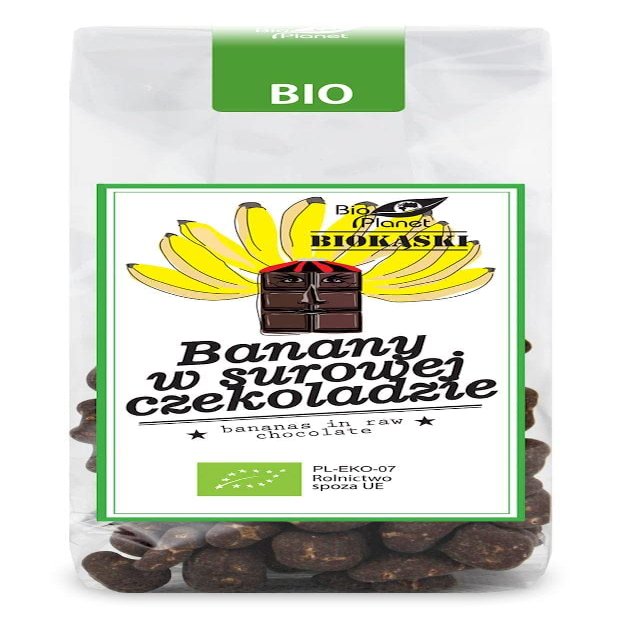 Bananas in RAW Chocolate BIO 100 g - BIO PLANET