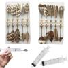 Stainless Steel Flowers Leaves 3D Jelly-Art-Tools Pudding-Nozzle Cake Needles Gelatin Tools(AD) view 1