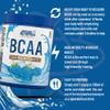Applied Nutrition Bundle: BCAA Powder 450g + Lifestyle Water Bottle 1000ml | Branched Chain Amino Acids BCAAs Supplement, Intra Workout & Recovery (450g - 32 Servings) (ICY Blue Raz) view 2