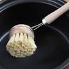 Sisal Bamboo Cleaning Brush Scrubber Long Handle Dishwasher Brush Replaceable Intestinal Basin Brush Kitchen Cleaning Supplies view 4
