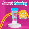 Brush-Baby - Tutti Frutti Kids Toothpaste 150ml (3 x 50ml Tubes) - for Ages 3+ - with Xylitol & Fluoride - Strong Teeth, Healthy Gums & Fresh Breath - Gentle Vegan Formula, Safe if Swallowed view 4