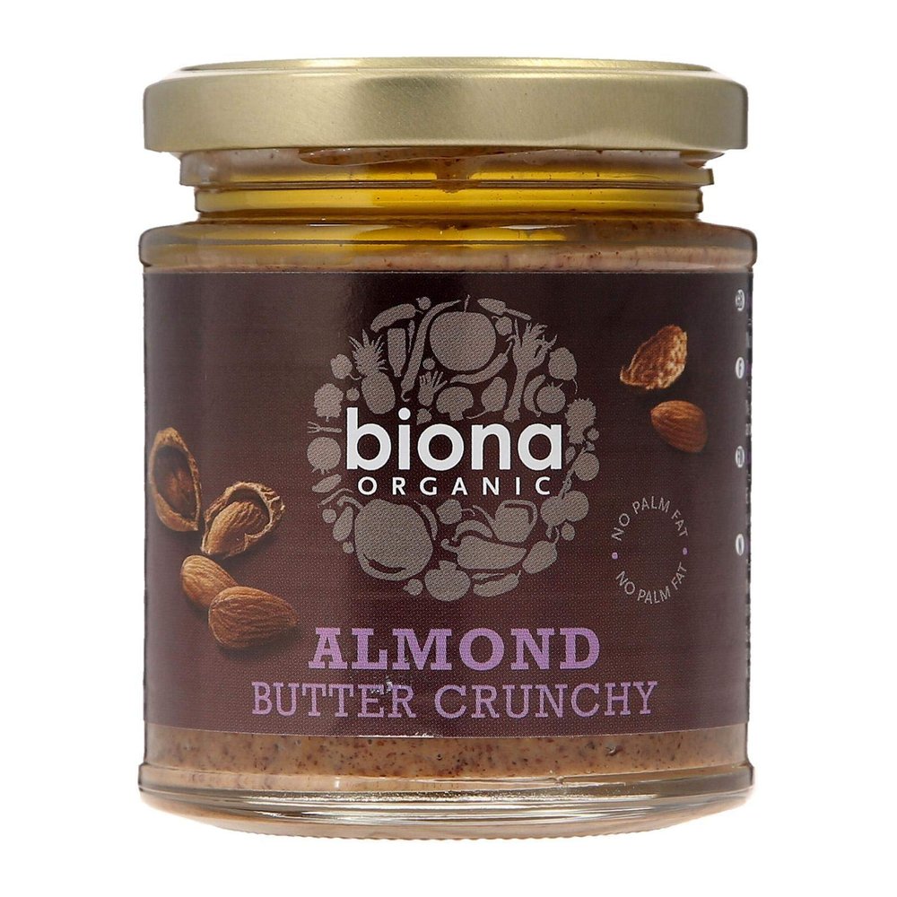 Biona Almond Butter - Crunchy Org 170g X 3 (Pack of 3)