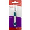Leader Tweezers Slant Tip Precision, Easy Grip, Non-Slip Rubber, Stainless Steel, Great Precision for Eyebrows, Facial Hair, Splinter and Ingrown Hair Removal view 1
