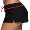 ChinFun Women's Board Shorts Swimswear Bottoms Tankini Swim Bathing Briefs Swimsuit Boardshorts Beach Trunks with Liner, Original-black & Red, XL view 2