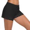 ChinFun Board Shorts Women's Swimswear Tankini Swim Briefs Swimsuit Bottom Boardshorts Beach Trunks, Improved & Wave Edged Pierced-black, Small view 2