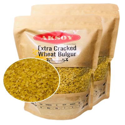 Aksoy EXTRA Coarse Wheat Bulgur 2.5KG | Natural and Nutritious, a Delicious, Healthy, and Convenient Choice for Soups, Pilafs, Traditional Dishes, and Salads!